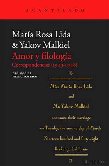 Descargar gratis ebook AMOR Y FILOLOGÍA: CORRESPONDENCIAS (1943-1948) en epub