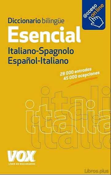 Descargar ebook DICCIONARIO ESENCIAL ESPAÑOL-ITALIANO / ITALIANO-SPAGNOLO