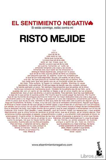 Descargar ebook EL SENTIMIENTO NEGATIVO
