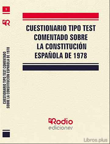 Descargar ebook LA CONSTITUCIÓN ESPAÑOLA DE 1978. TEST COMENTADO